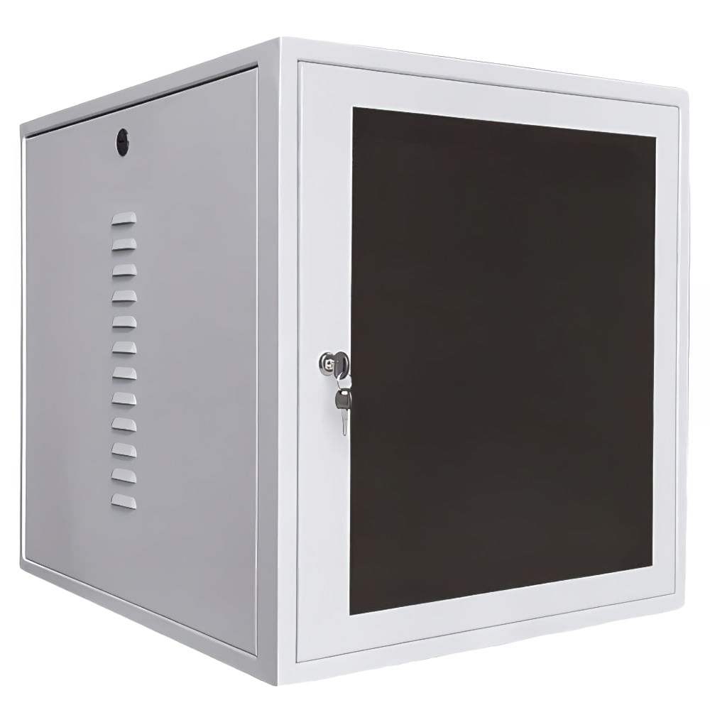 Mini Rack de Parede 8Us 19" x 470mm Branco Contato